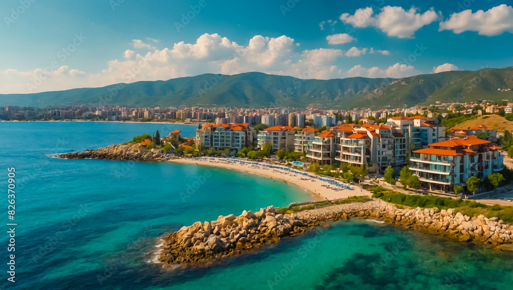 Fototapeta premium Beautiful Saint Vlas Bulgaria coast