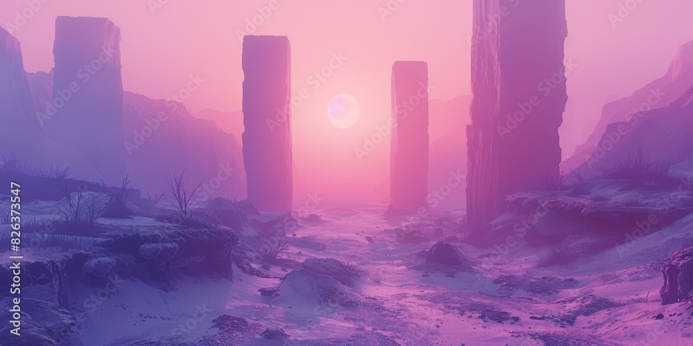 Monoliths on a Distant Planet Monoliths on a Distant Planet