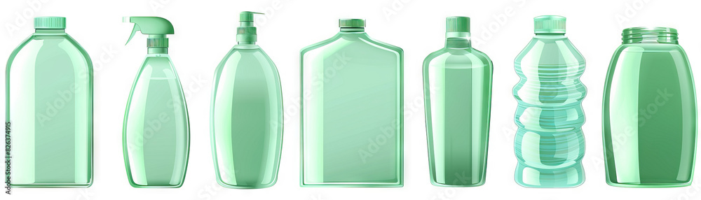Mint Green Plastic Bottles: Less common but used for some health and beauty products, mint green bottles can be recycled into new Mint Green Plastic Bottles: Less common but used for some health and beauty products, mint green bottles can be recycled into new