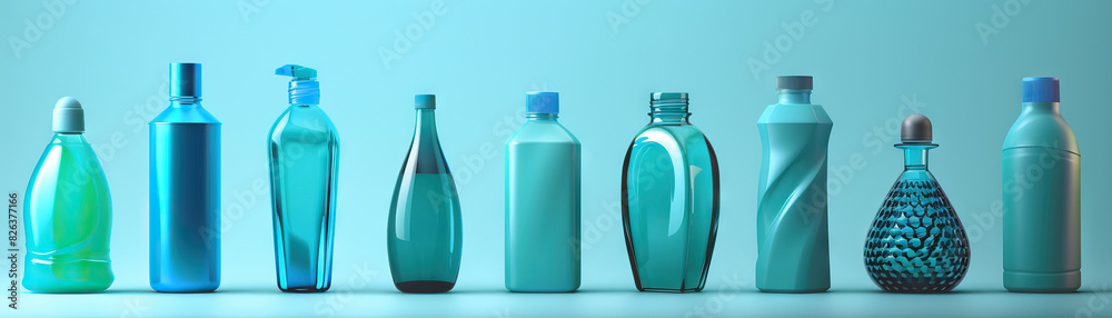 Turquoise Plastic Bottles: Less common but used for some cosmetic and personal care products, turquoise bottles can be recycled into new Turquoise Plastic Bottles: Less common but used for some cosmetic and personal care products, turquoise bottles can be recycled into new