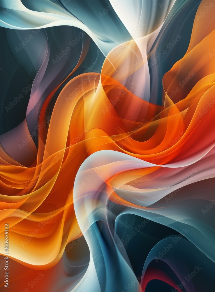 Obraz premium Colorful Silk Abstract