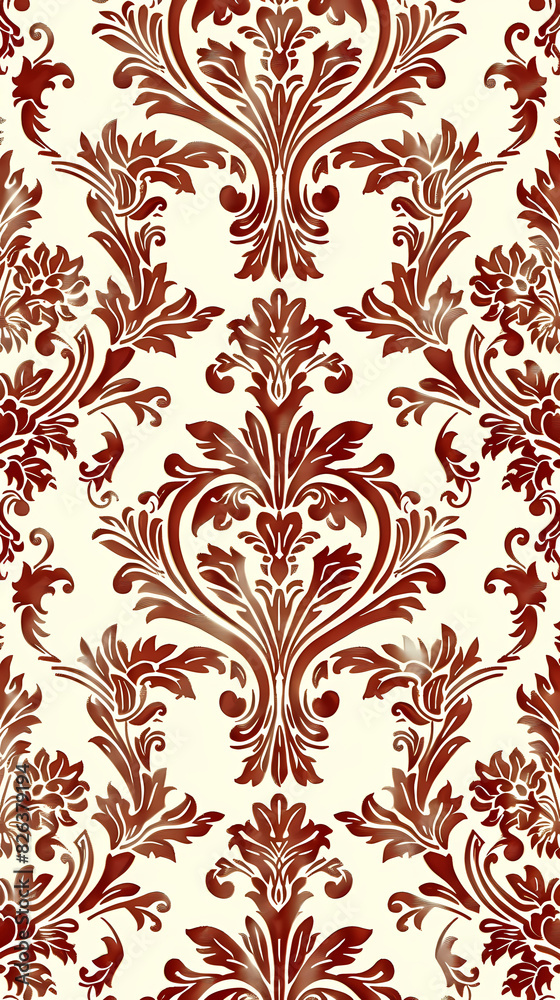 Damask pattern vector image Damask pattern vector image