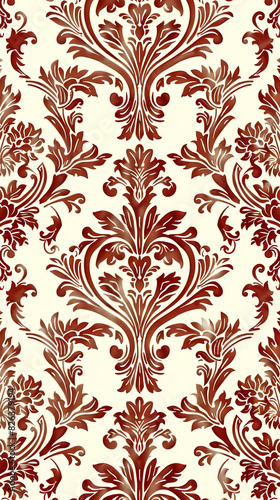 Damask pattern vector image