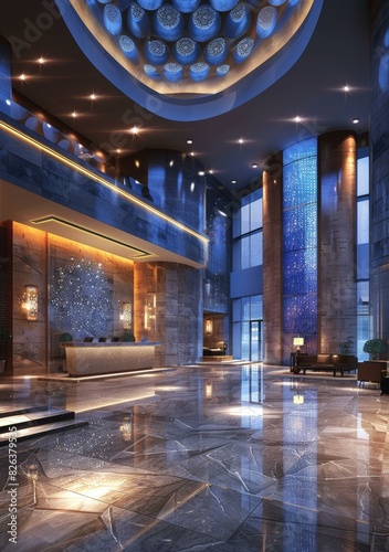Modern Hotel Lobby Interior