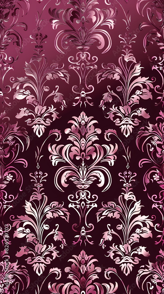Damask pattern vector image Damask pattern vector image