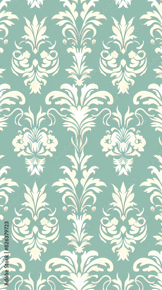 Damask pattern vector image Damask pattern vector image