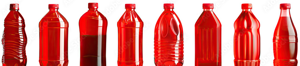 Red Plastic Bottles: Less common but used for some beverages and sauces, red bottles can be recycled into new Red Plastic Bottles: Less common but used for some beverages and sauces, red bottles can be recycled into new