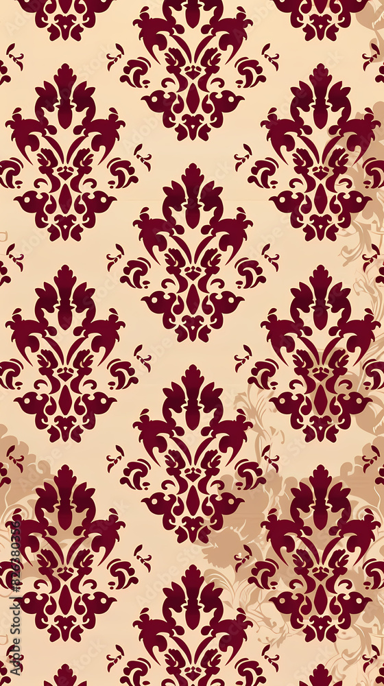 Fototapeta premium Damask pattern vector image