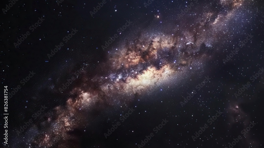 the Milky Way and stars in a serene night sky, capturing the vastness and beauty of the cosmos the Milky Way and stars in a serene night sky, capturing the vastness and beauty of the cosmos