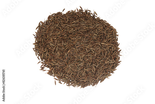 jeera isolated on white background, cumin seeds isolated on white background