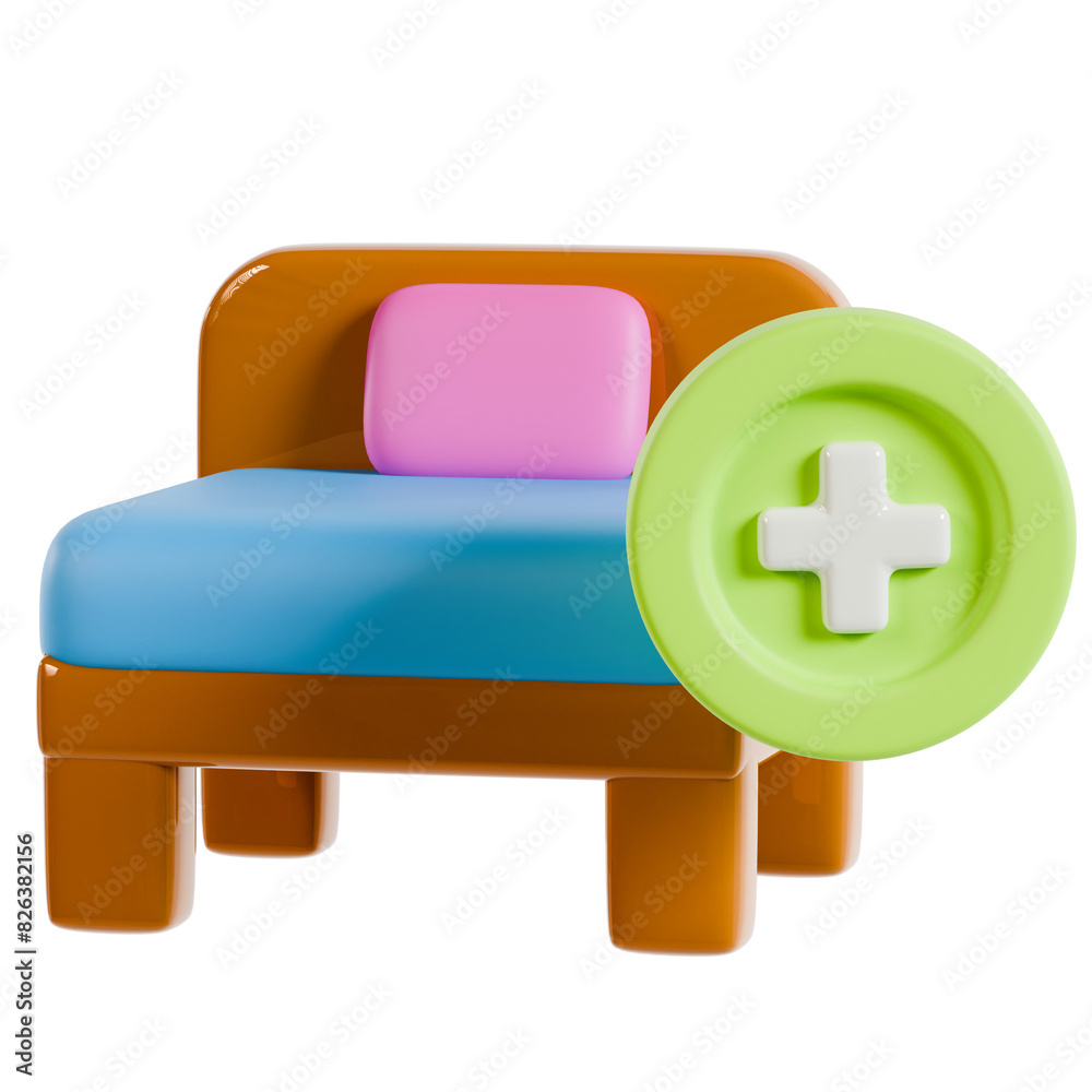 Fototapeta premium Extra Bed in Hotel Room