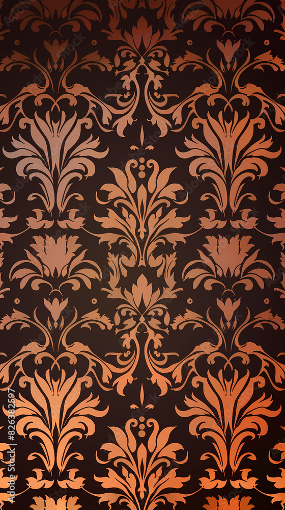 Damask pattern vector image Damask pattern vector image