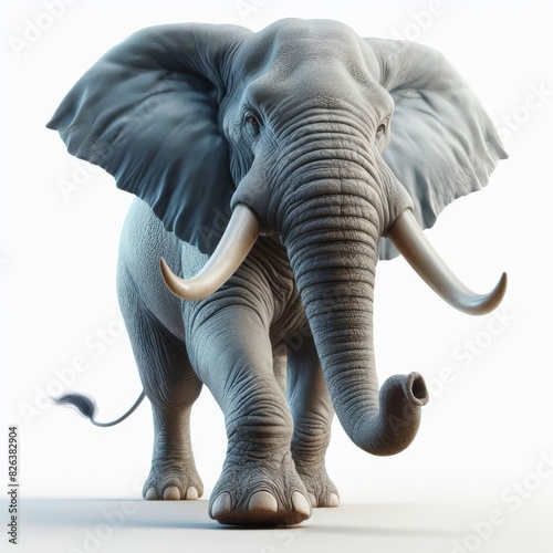 elephant isolated on white