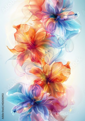 Abstract Flower Painting