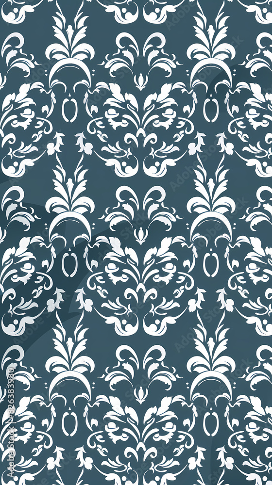 Damask pattern vector image Damask pattern vector image