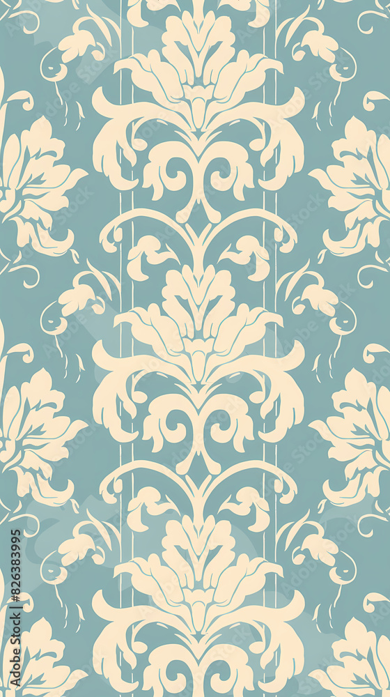 Damask pattern vector image Damask pattern vector image