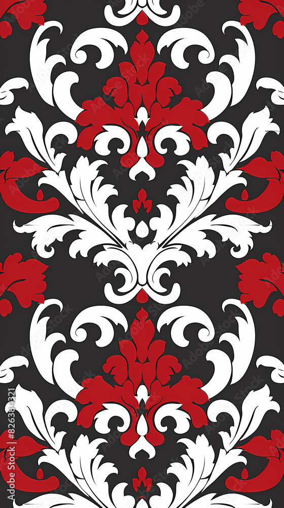 Damask pattern vector image Damask pattern vector image
