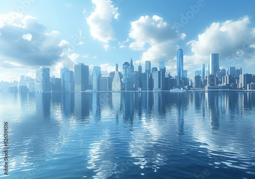 New York City skyline from the Hudson River