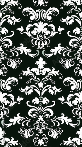 Damask pattern vector image