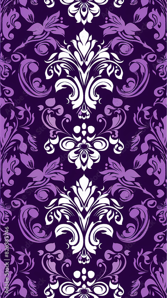 Damask pattern vector image Damask pattern vector image