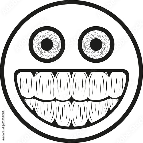 creepy stoned smiley