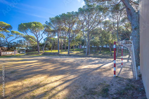 rural soccer field