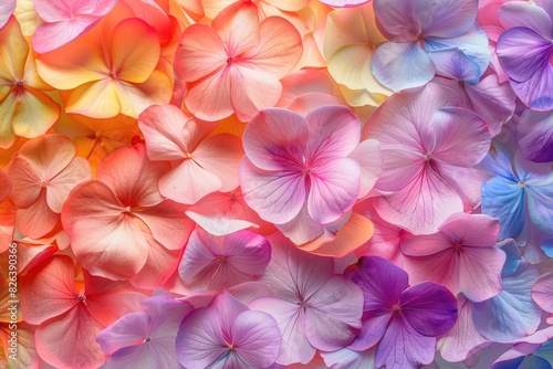 Background Texture of Pink Purple Flower Petals