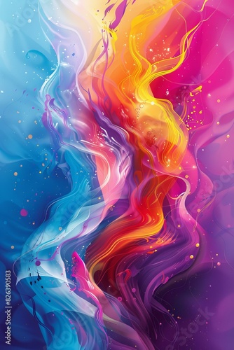 Colorful Abstract Painting photo