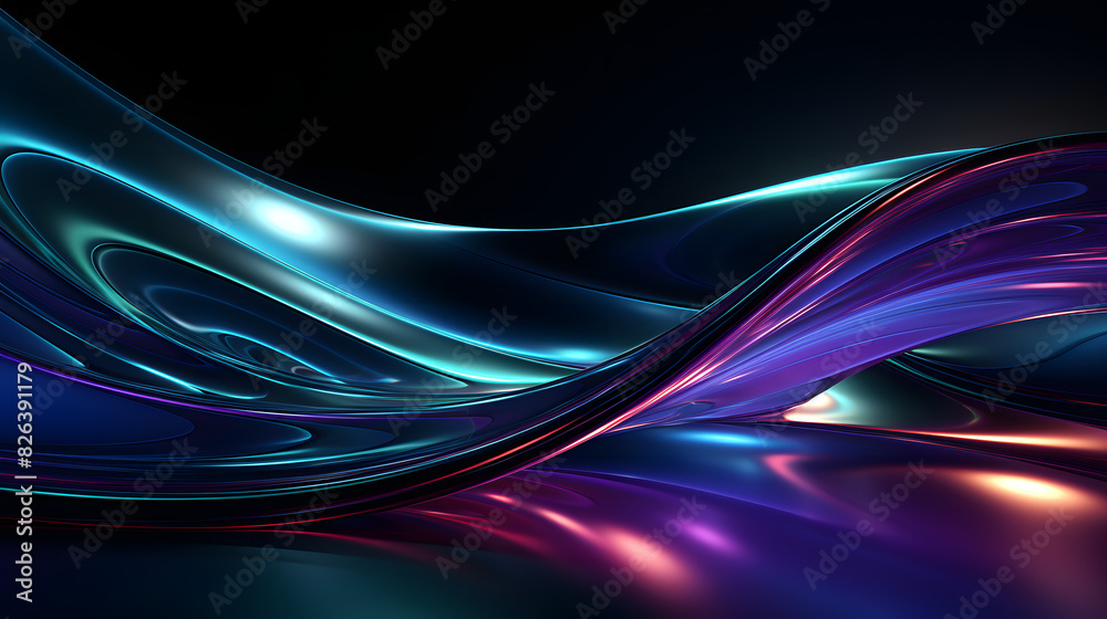 a blue blue abstract spiral, in the style of blue violet and light green, in the style of neo-geo minimalism, visionary otherworldly, intel core, captivating light effects, high horizon lines, 