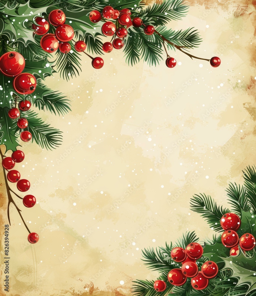 Christmas Decorations: Festive Plants with Berries Christmas Decorations: Festive Plants with Berries