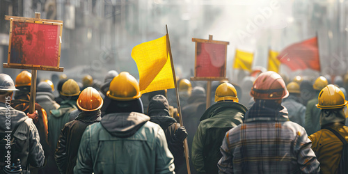 Resource Management (Gray): Symbolizes the effective allocation and management of resources, including personnel and equipment, during protests photo