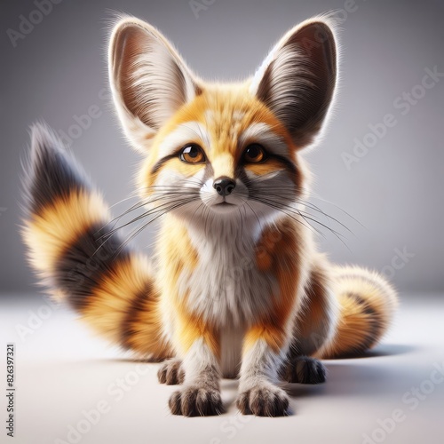 fenech fox on white