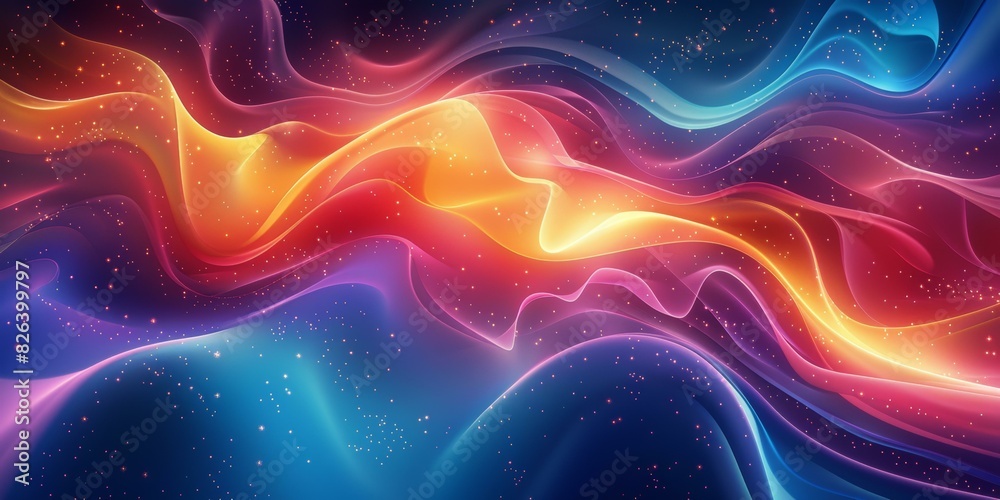 Fototapeta premium Colorful Nebula in Space