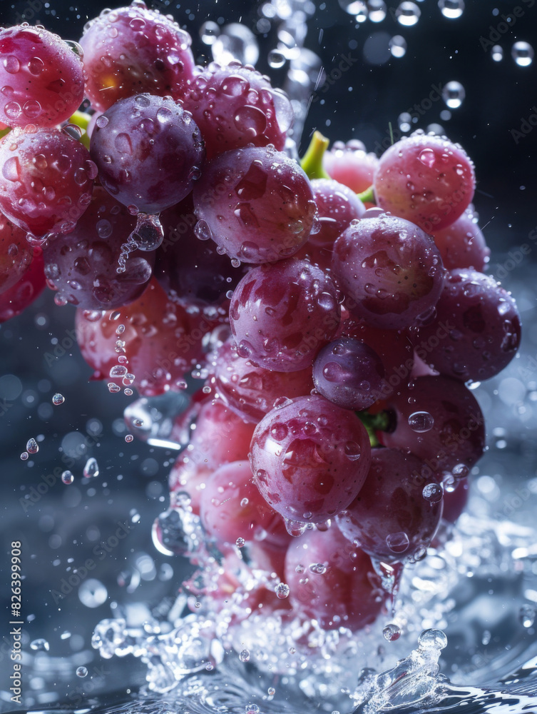 grapes in water grapes in water