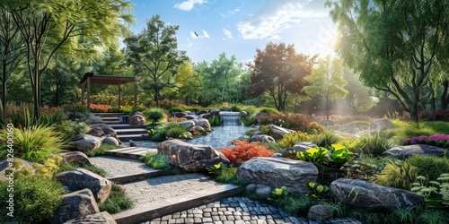 Stunning Chinese Garden Design Renderings photo