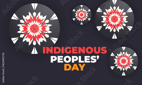 Indigenous Peoples Day. background, banner, card, poster, template. Vector illustration.