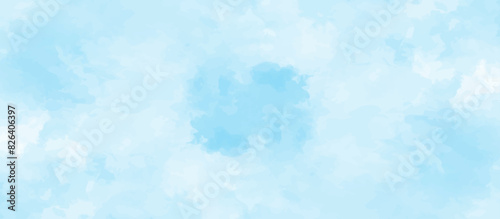 Blue sky with cloud .Beautiful blue sky with white clouds .bright cloud cover in the sun calm clear winter air background .gradient light white background.	
