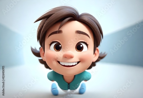 3d cartoon character front photo