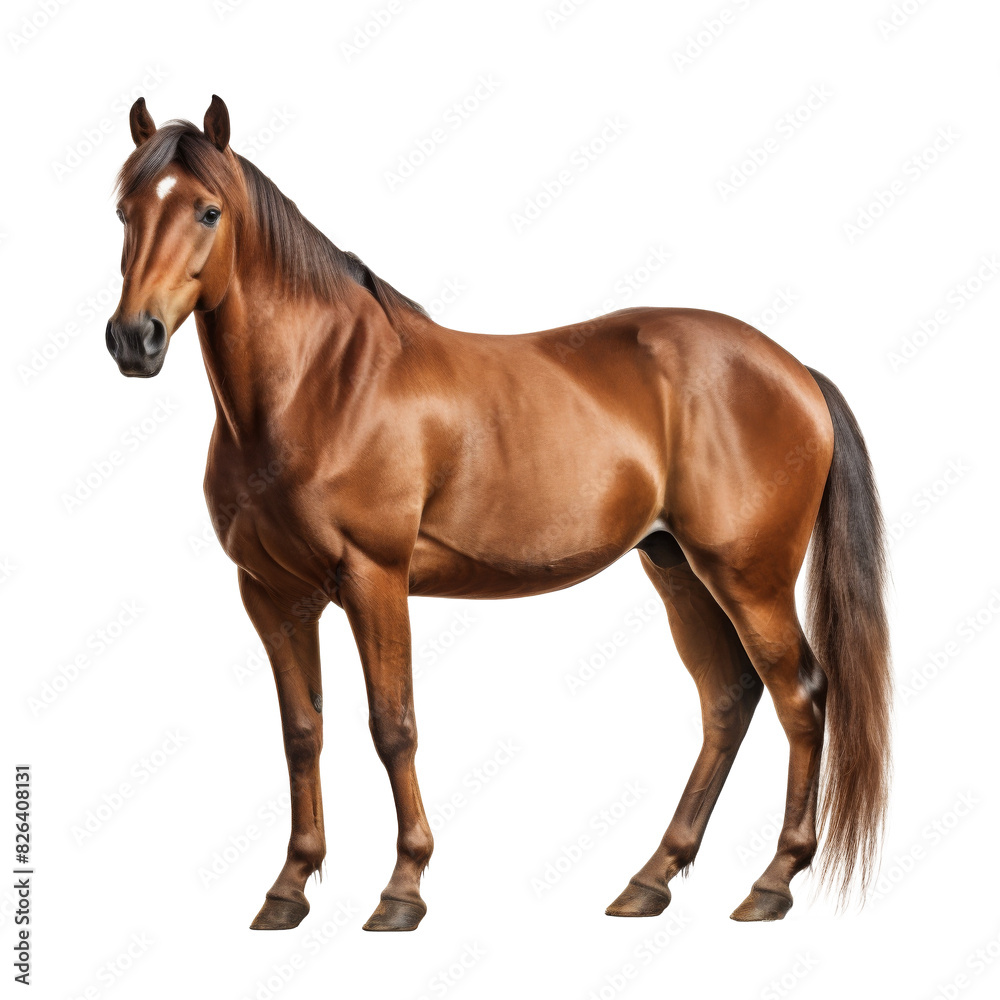 Naklejka premium beautiful horse isolated on white
