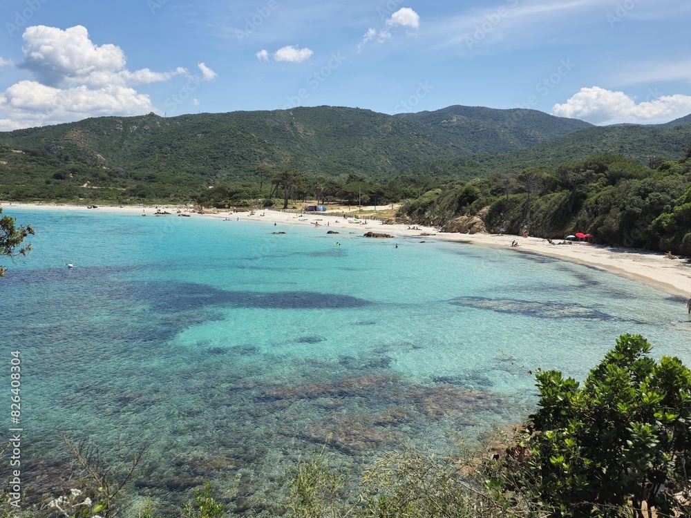 Mare e Sole, plage d'Argent, Coti-Chiavari en Corse Mare e Sole, plage d'Argent, Coti-Chiavari en Corse