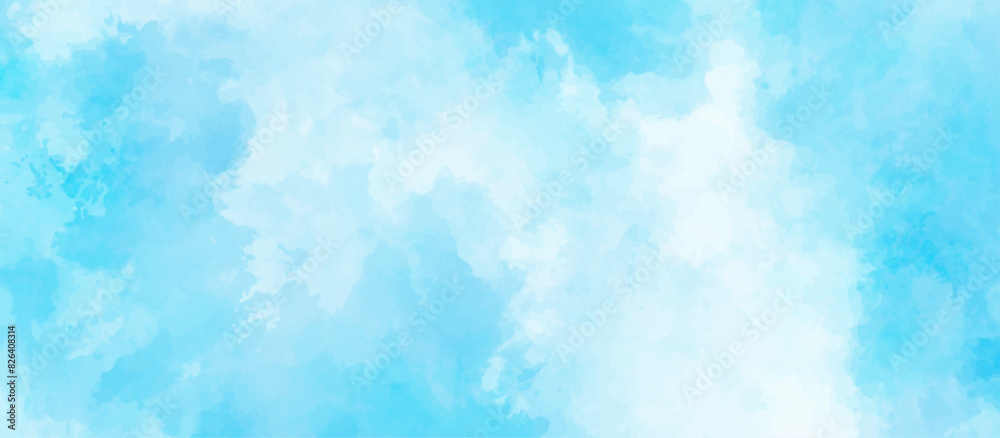 Obraz premium Blue sky with cloud .Beautiful blue sky with white clouds .bright cloud cover in the sun calm clear winter air background .gradient light white background. 