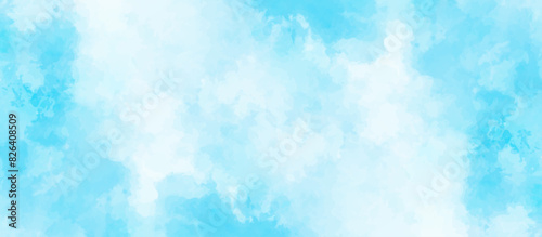 Blue sky with cloud .Beautiful blue sky with white clouds .bright cloud cover in the sun calm clear winter air background .gradient light white background.	