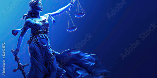 Legal Rights blue. The importance of the law and choice.