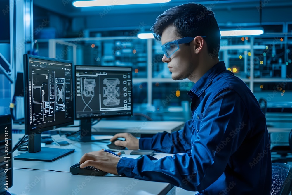 Skilled Mechanical Engineer Utilizing CAD Software for Innovative Industrial Solutions Skilled Mechanical Engineer Utilizing CAD Software for Innovative Industrial Solutions