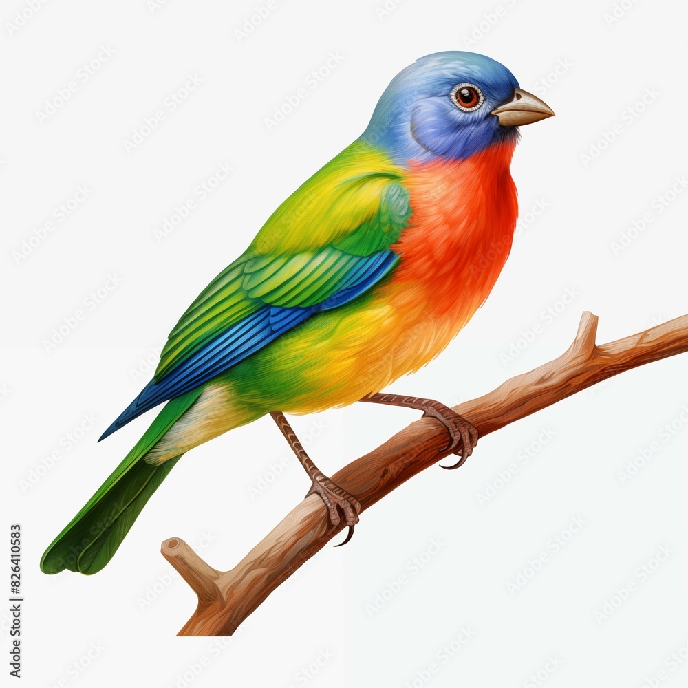 Fototapeta premium colorful beautiful birds Created with Generative AI technology.