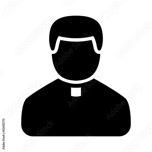 Priest Icon Vector Illustration
