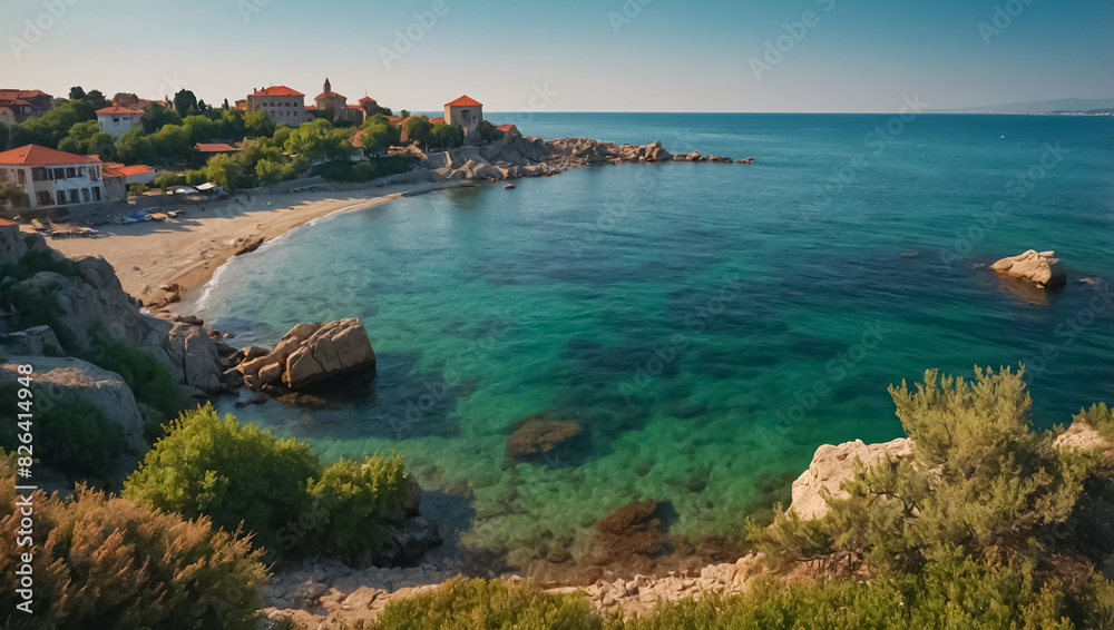 Fototapeta premium Beautiful Nessebar Bulgaria journey