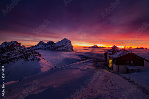 Winter in the Dolomites, Italy