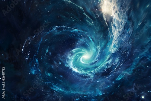 Captivating Spiral Galaxy A Cosmic Masterpiece of Swirling Energy and Light