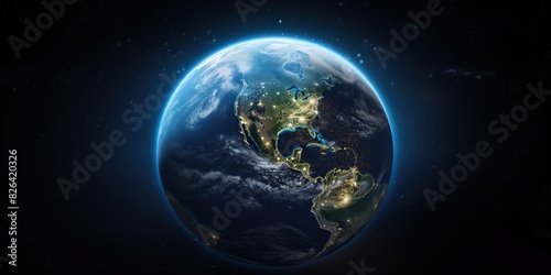 A earth photo view from space.